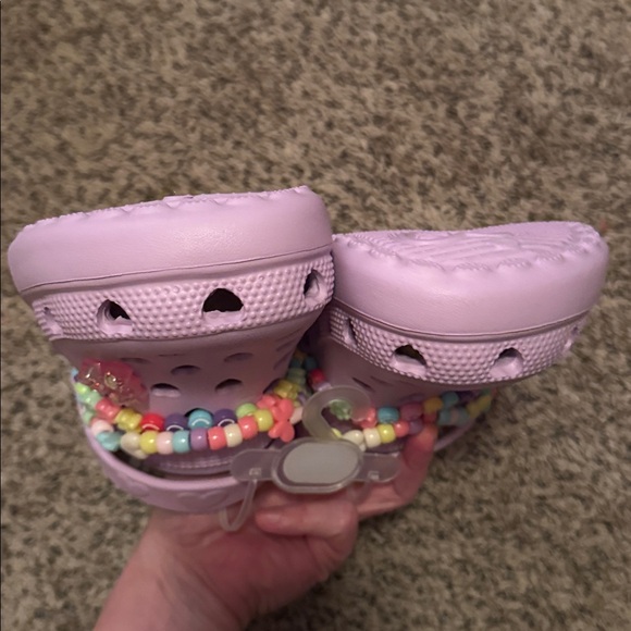 Kids Lavender Heart Sandals - Picture 7 of 7